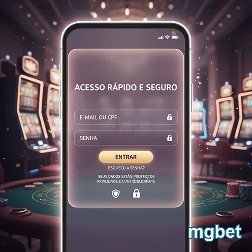Tela do aplicativo mgbet com acesso rápido e seguro.