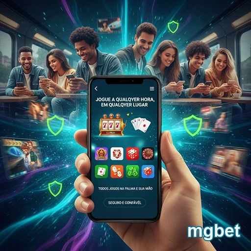 Jogadores usando o aplicativo mgbet em dispositivos móveis.