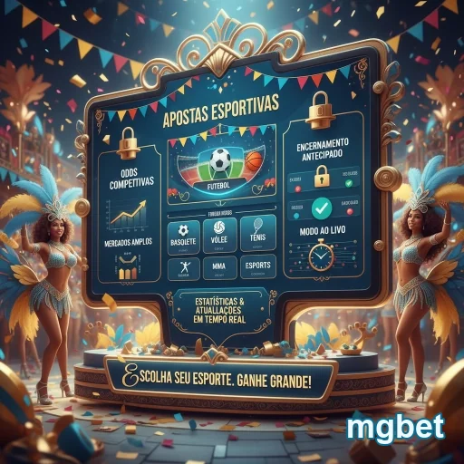 Interface da mgbet com tabelas e opções de apostas esportivas.