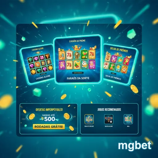 Imagem da plataforma mgbet com jogos de slots variados.
