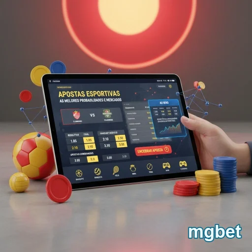 Interface da plataforma mgbet exibindo apostas esportivas.