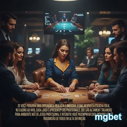 A plataforma mgbet apresenta um emocionante jogo ao vivo com dealers.
