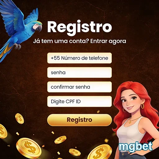 Tela de registro no mgbet com campos para cadastro.