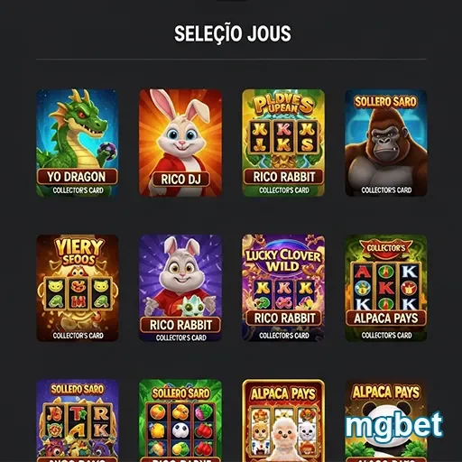 Telinha do aplicativo mgbet mostrando jogos disponíveis.