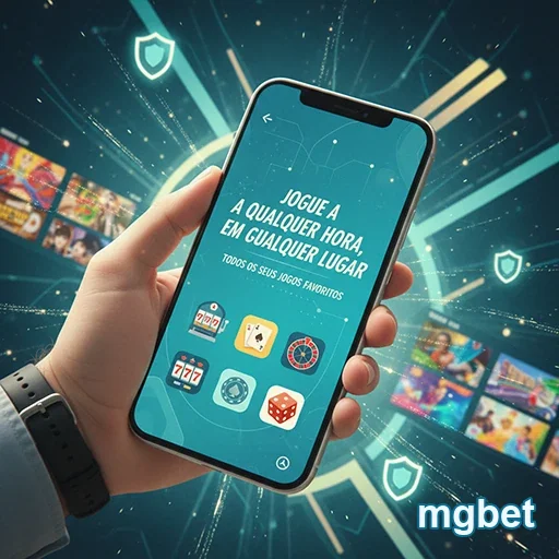 Jogador acessando serviços VIP da mgbet em um celular.