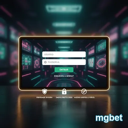 Tela de login do mgbet para acesso seguro em celular.